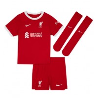 Liverpool Mohamed Salah #11 Hjemme Trøje Børn 2023-24 Kortærmet (+ Korte bukser)